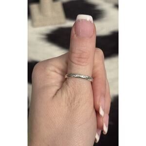 Carolyn Pollack Carlisle Sterling Silver Stamped Medicine Man’s Eye Band Ring